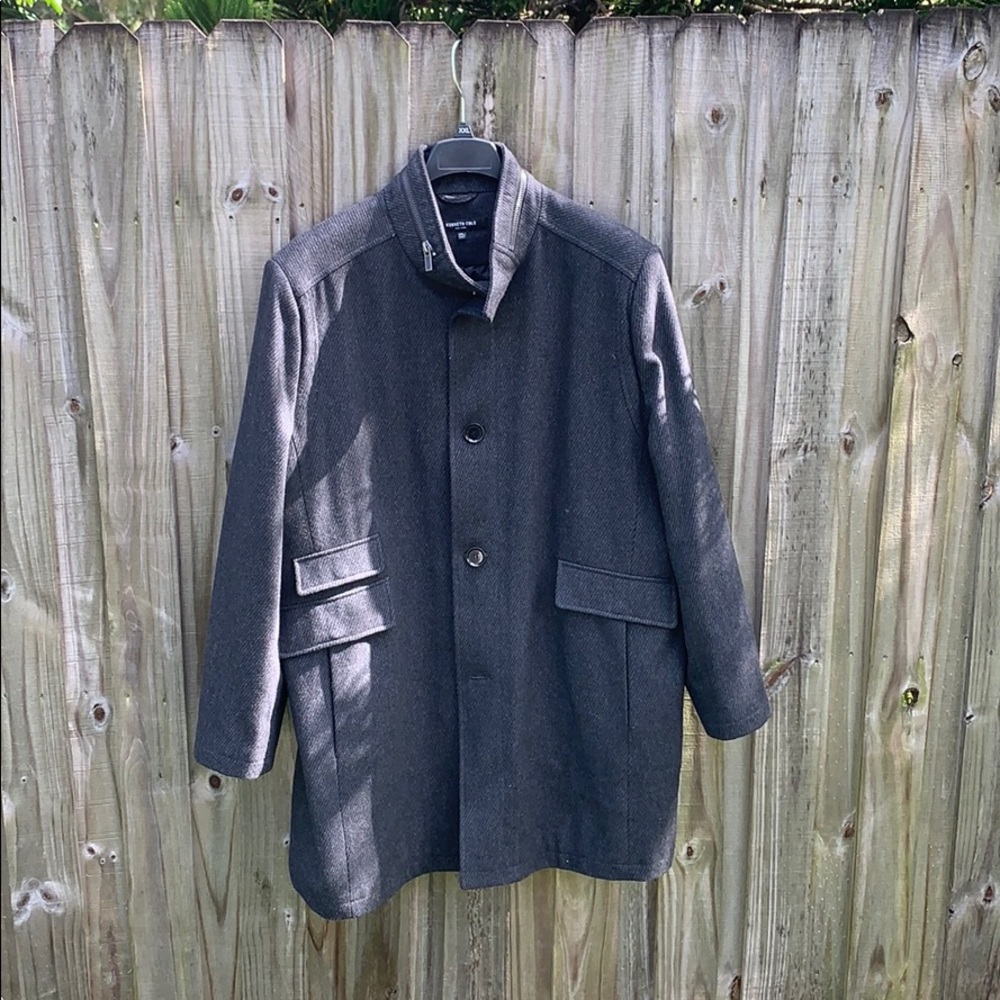 Men’s 3/4 wool dress coat Kenneth Cole tweed xxl